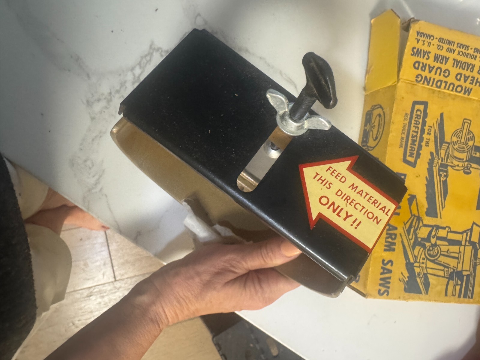 Craftsman Moulding Head Guard for Radial Arm Saw NOS Original Box Vintage Sears