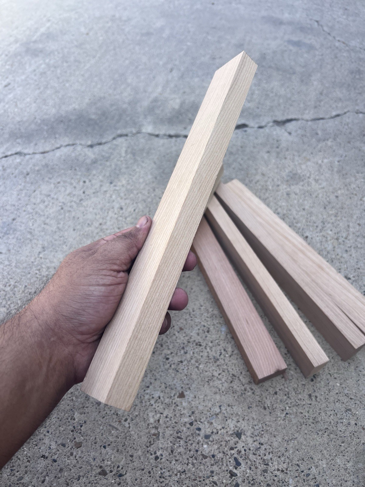 1 Ea. Bad-Hammer Cherry Wood 12×1.5×3/4th Plank for DIY Hammer Handle