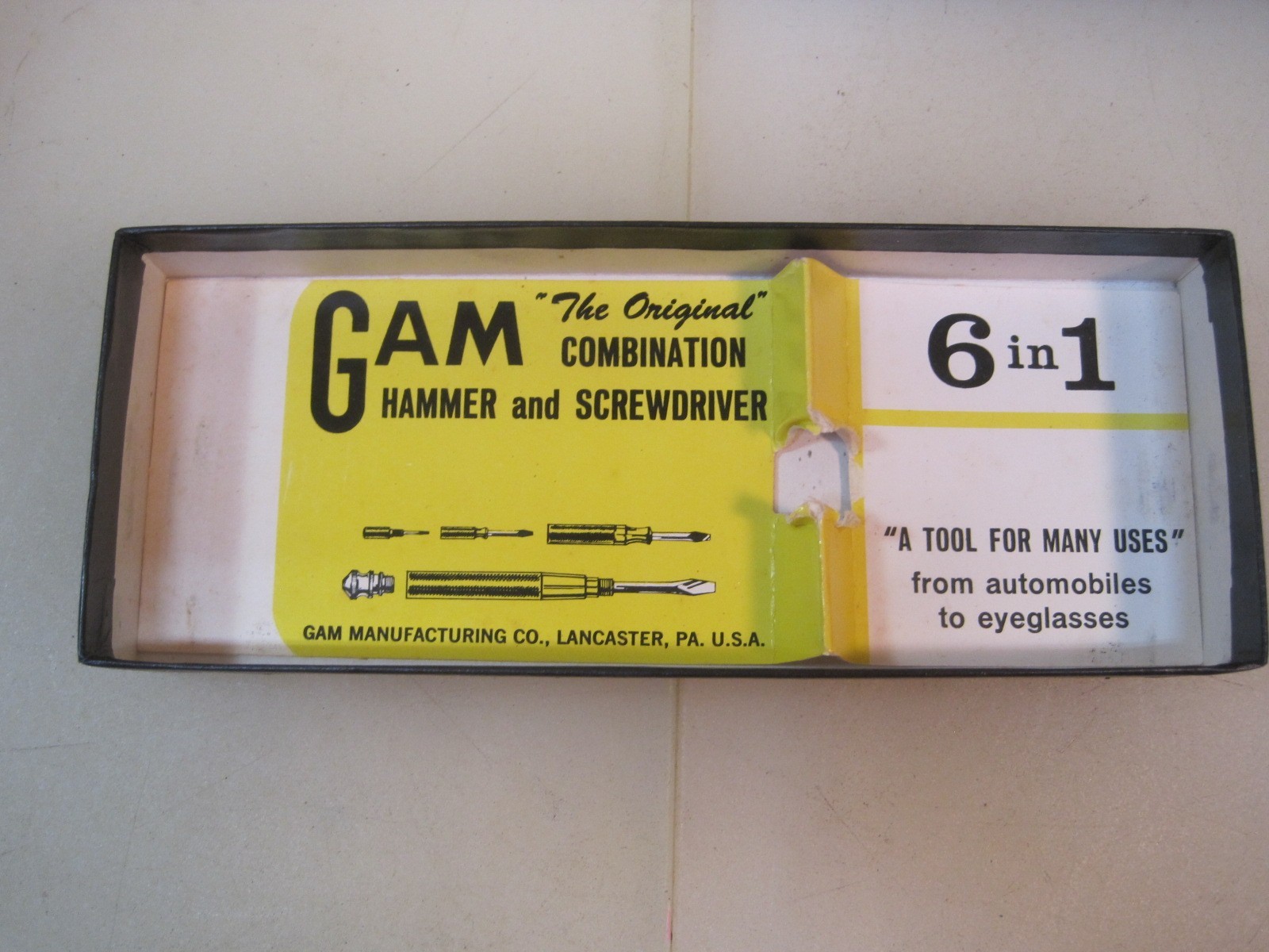 GAM Mfg Jeweler Watchmaker Hammer Screw Driver Set Lancaster PA USA B8467