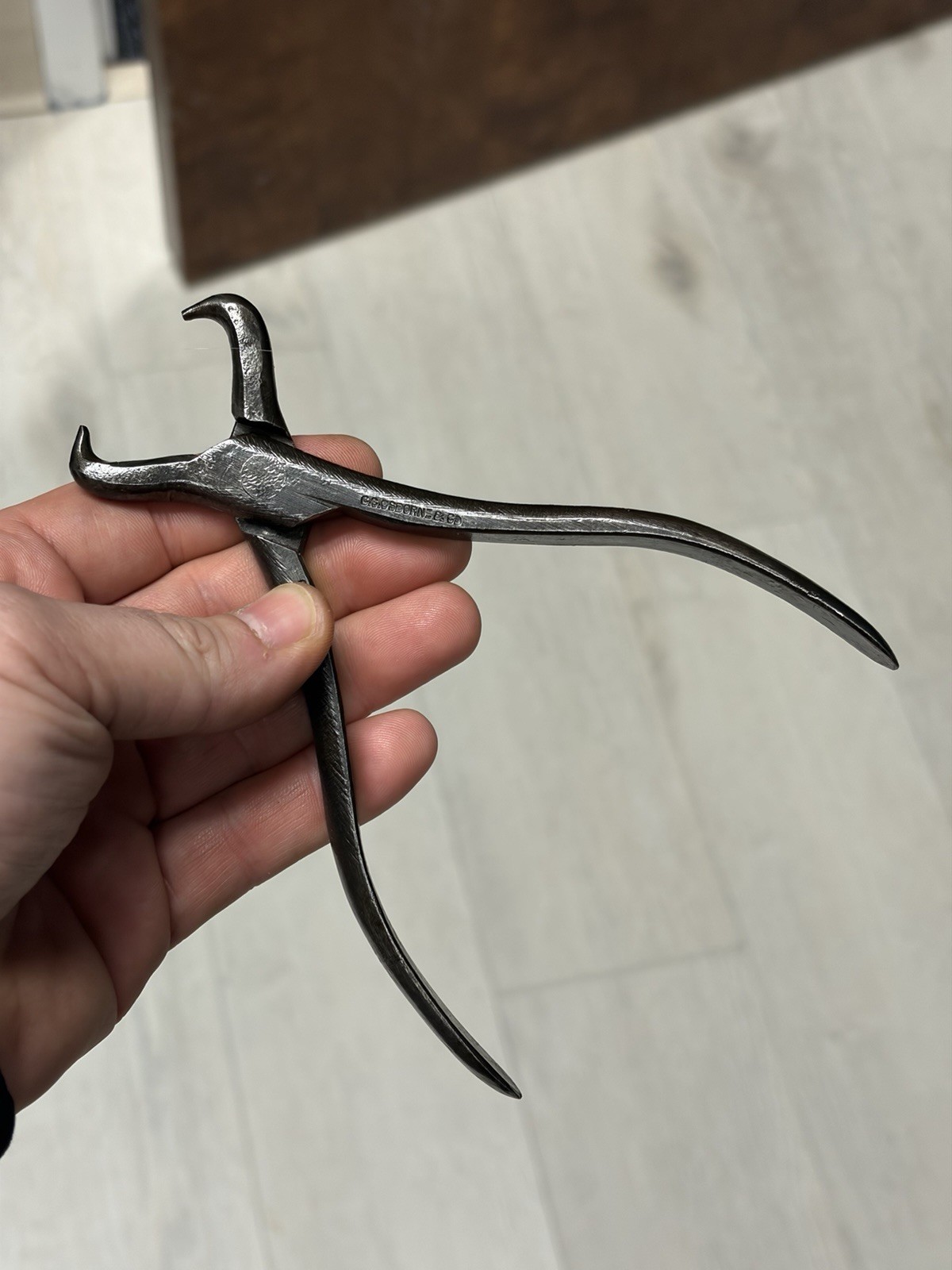 Antique Vintage C.S. Osborne Pad Screw Pliers