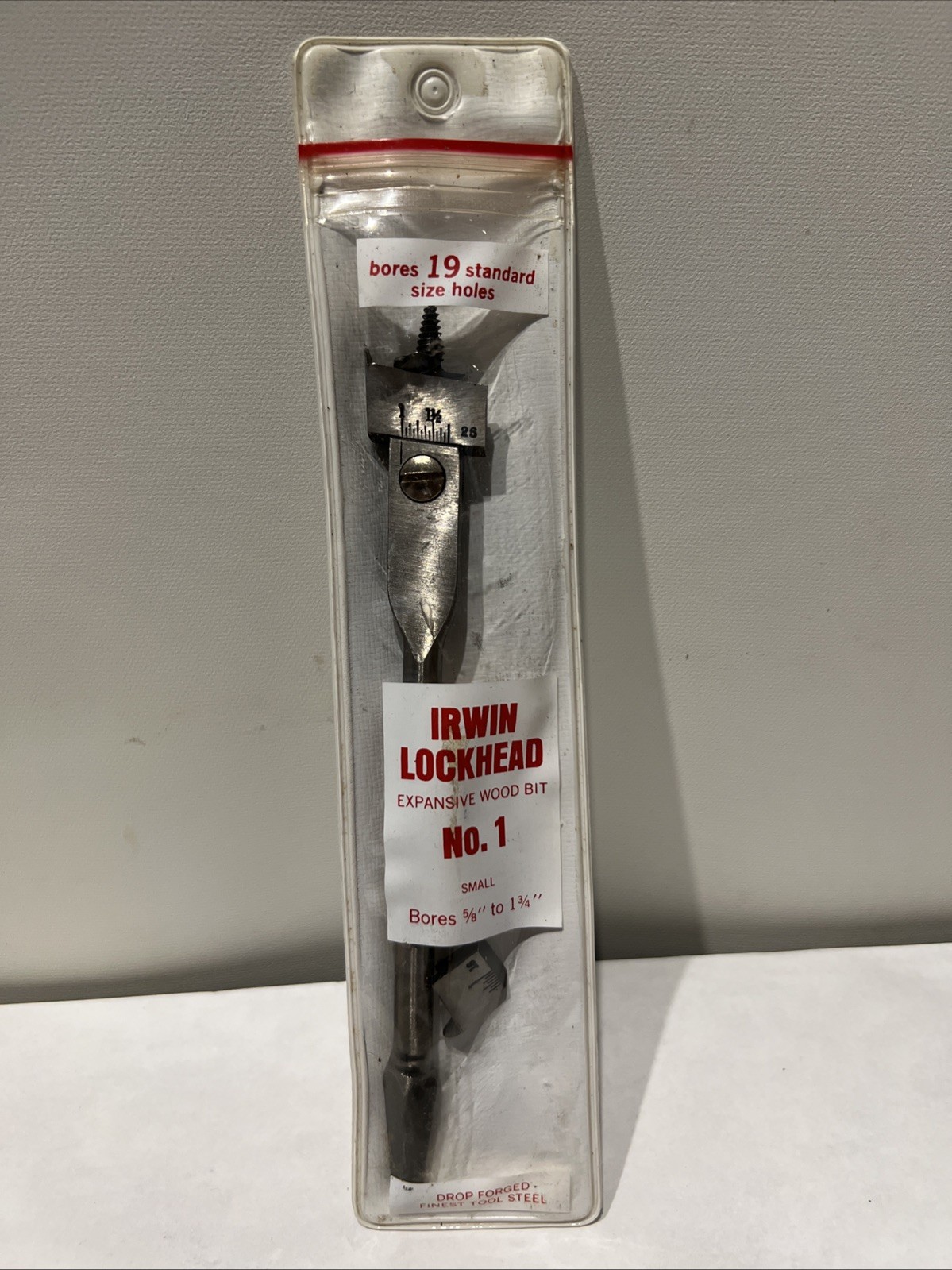 IRWIN LOCKHEAD Expansive Wood Drill Bit No.1 Bores 5/8″ to 1 3/4″ Holes Vintage