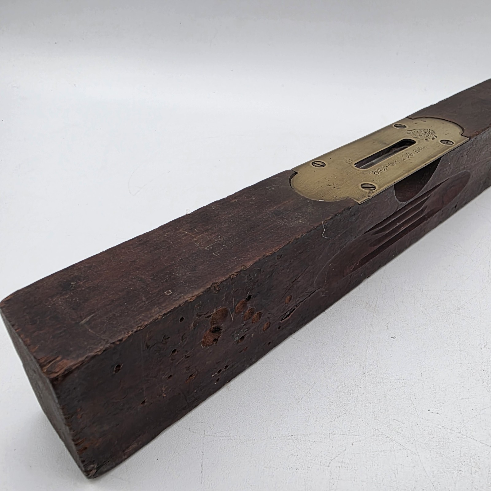 1912 Zenith Marshall Wells 12″ Wooden Level Oct-29-1912