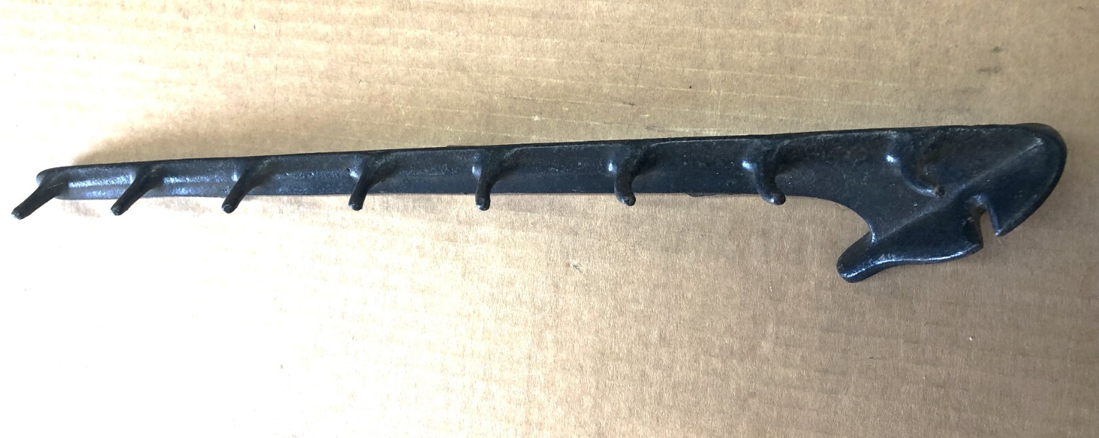 Long Angle Tool or Horse Display Wall Mount 8 Hook Hanger 17″ Long Garage Barn