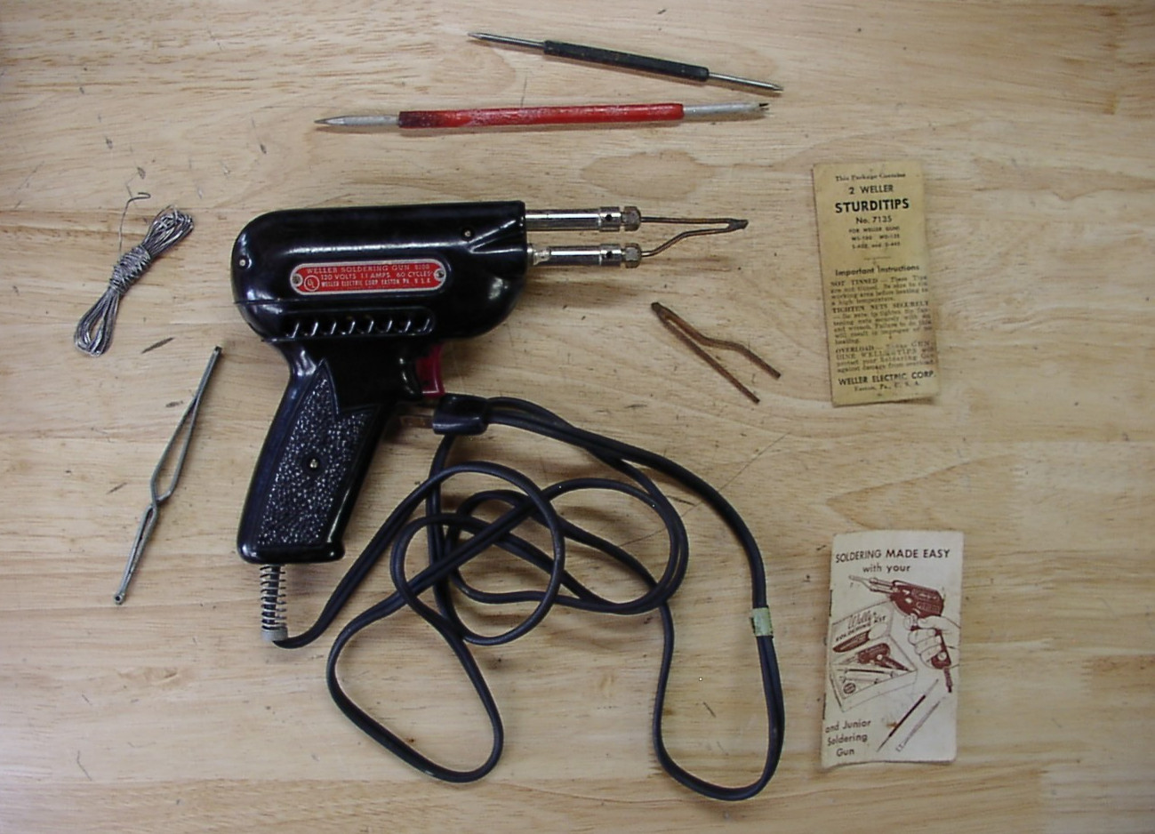 Vntg Weller 8100K Soldering Kit,Pistol Grip ,VGC,Tested & Working, W/Orig Box