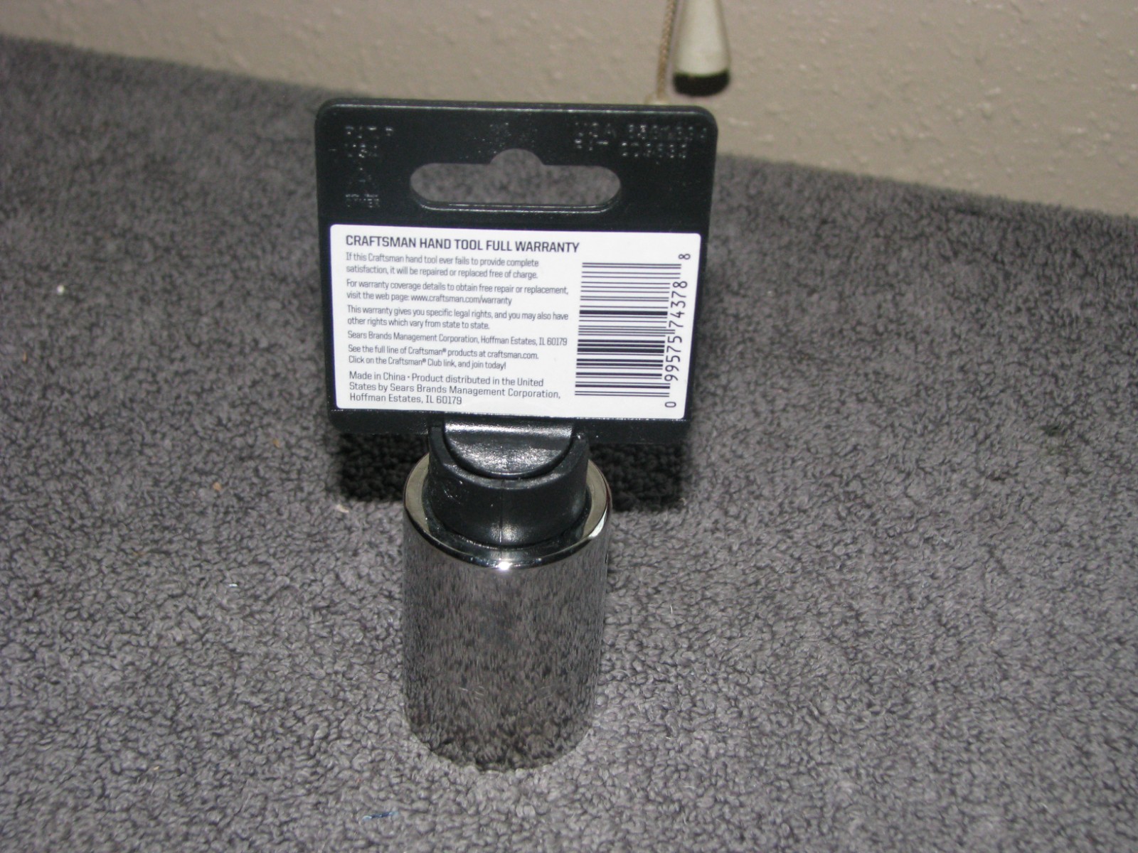 Craftsman USA 7/8” SAE 3/4” Drive 12 Point Socket