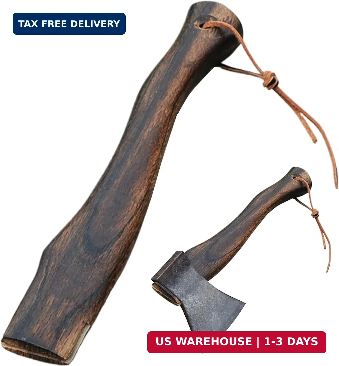 Hickory Wood Axe Handle Replacement – Universal Hatchet Handle 12.99 x 1.57 x 0.