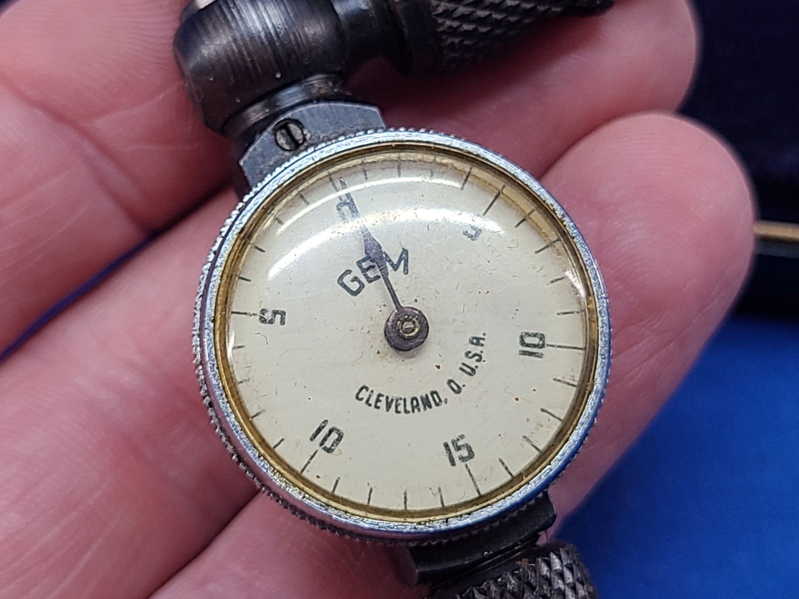Vintage Machinists GEM No. 222 Dial Indicator Set Case Cleveland