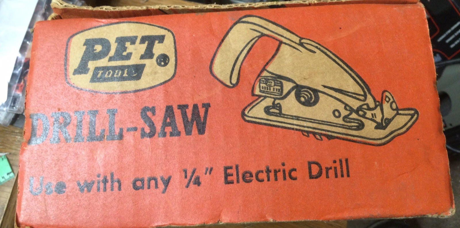 Pet Tools Drill-Saw Vintage Early 1950’s Turn Your Drill Into a Saw – Working!