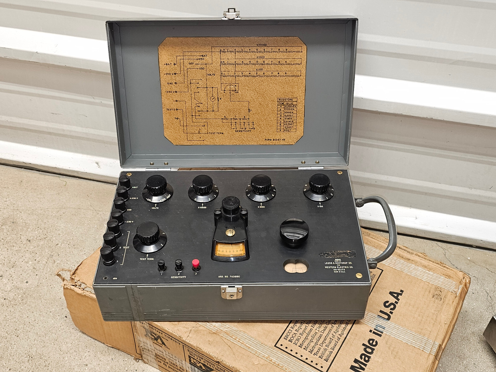 LEEDS & NORTHRUP WESTERN ELECTRIC KS-10375 TEST SET (NOS)