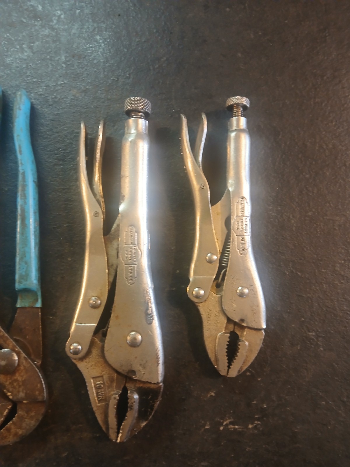 Lot Of USA Vise Grips, Channellocks, and Adjustable Wrenches, 6 Pcs.