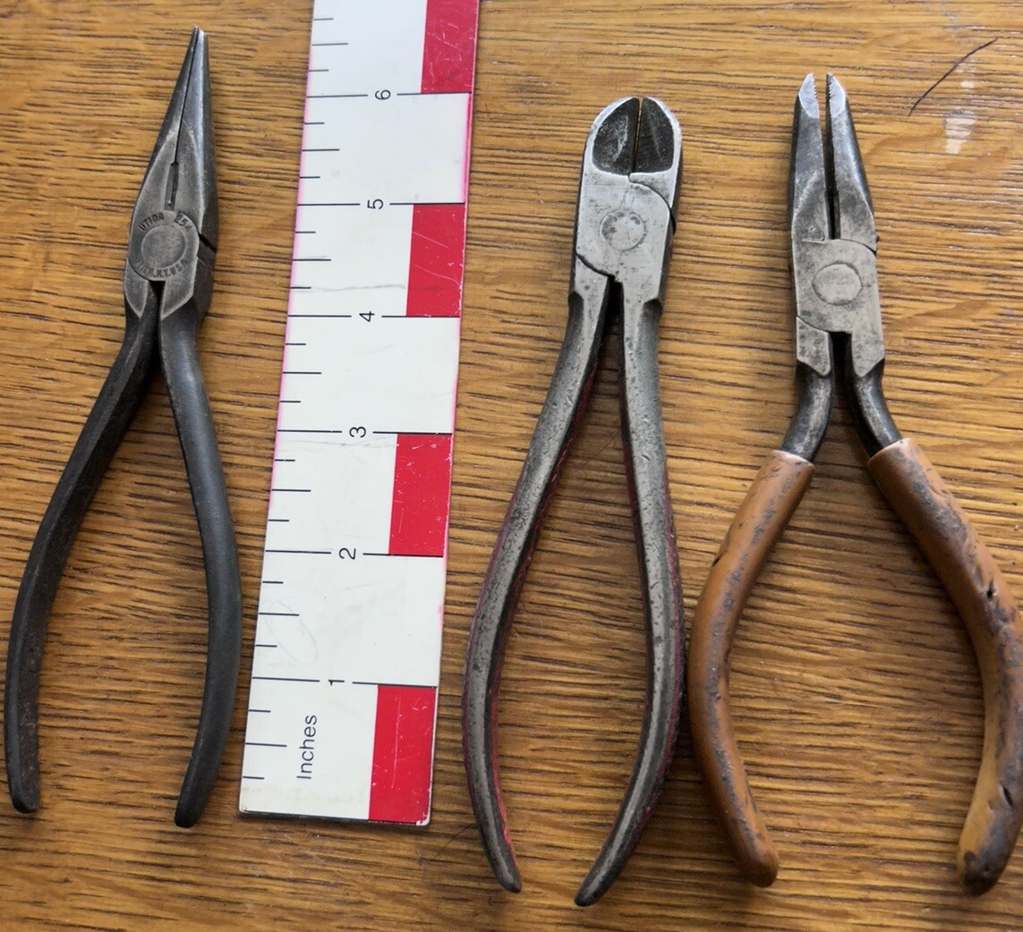 Vintage Bonney B25 Needle Nose – WHB Germany – Utica 254 Needle Nose Pliers