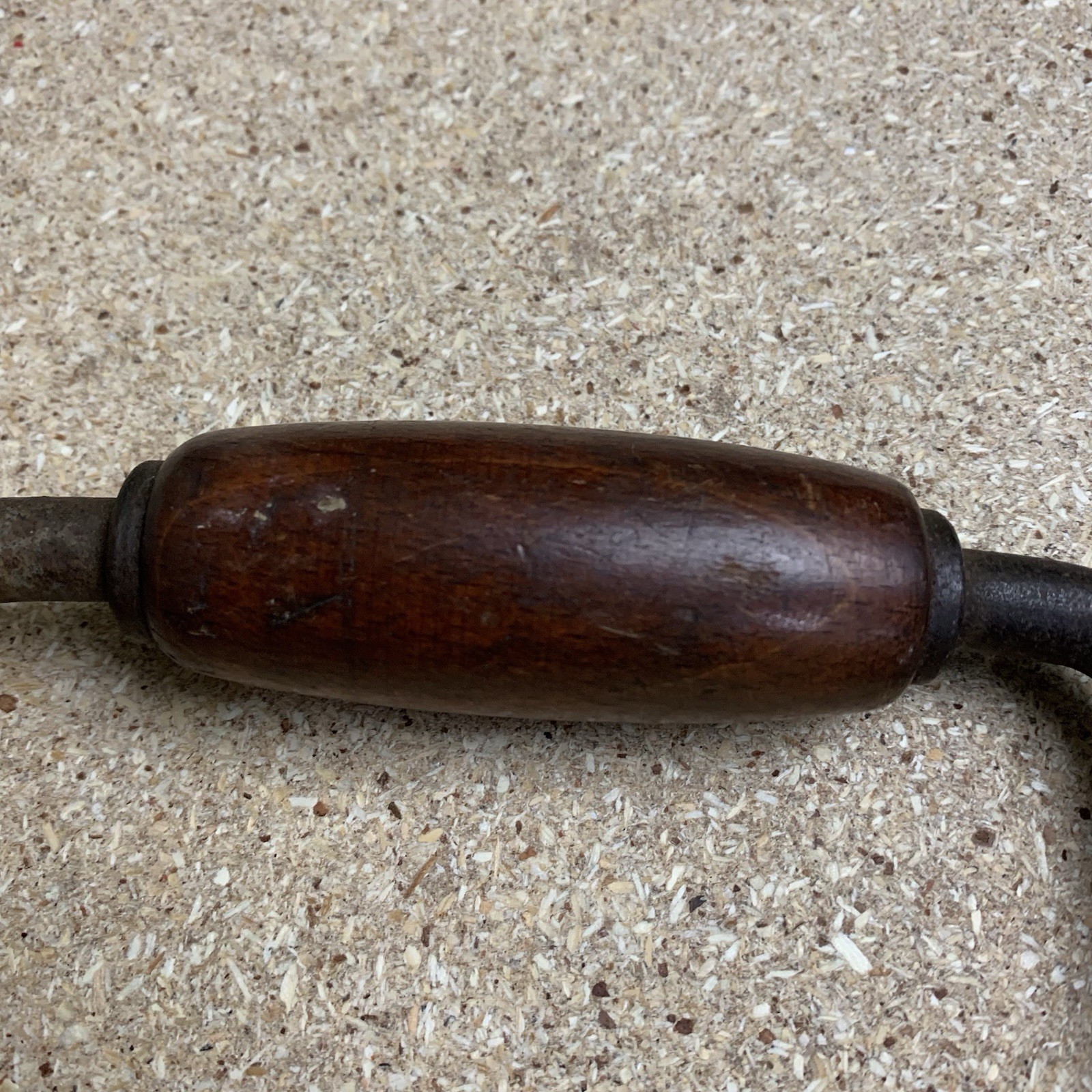 Antique John S. Fray & Co. #10 Bit Brace w/ Wood Handle “FRAY NO. 0.10”