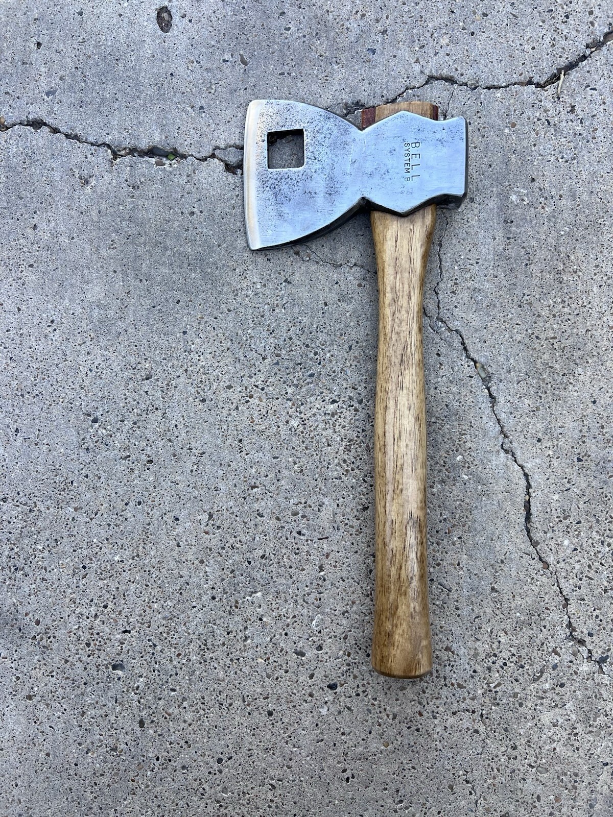 Bad-Axe Bell System B Linemen 3.9lb Axe, 15.5in Custom Handle, Mesquite Wedged