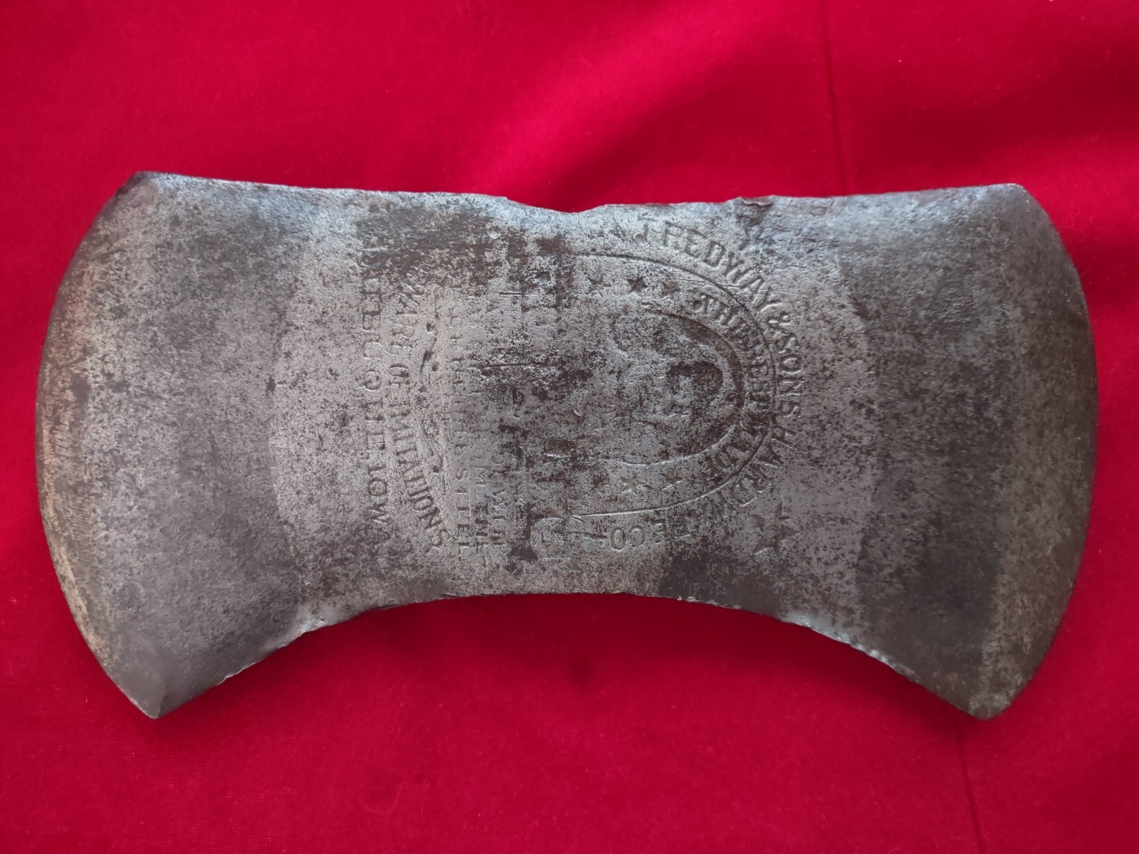 RARE “LINCOLN AXE” Double-bit Bit Axe head A TREDWAY & Sons Carpenter Forester