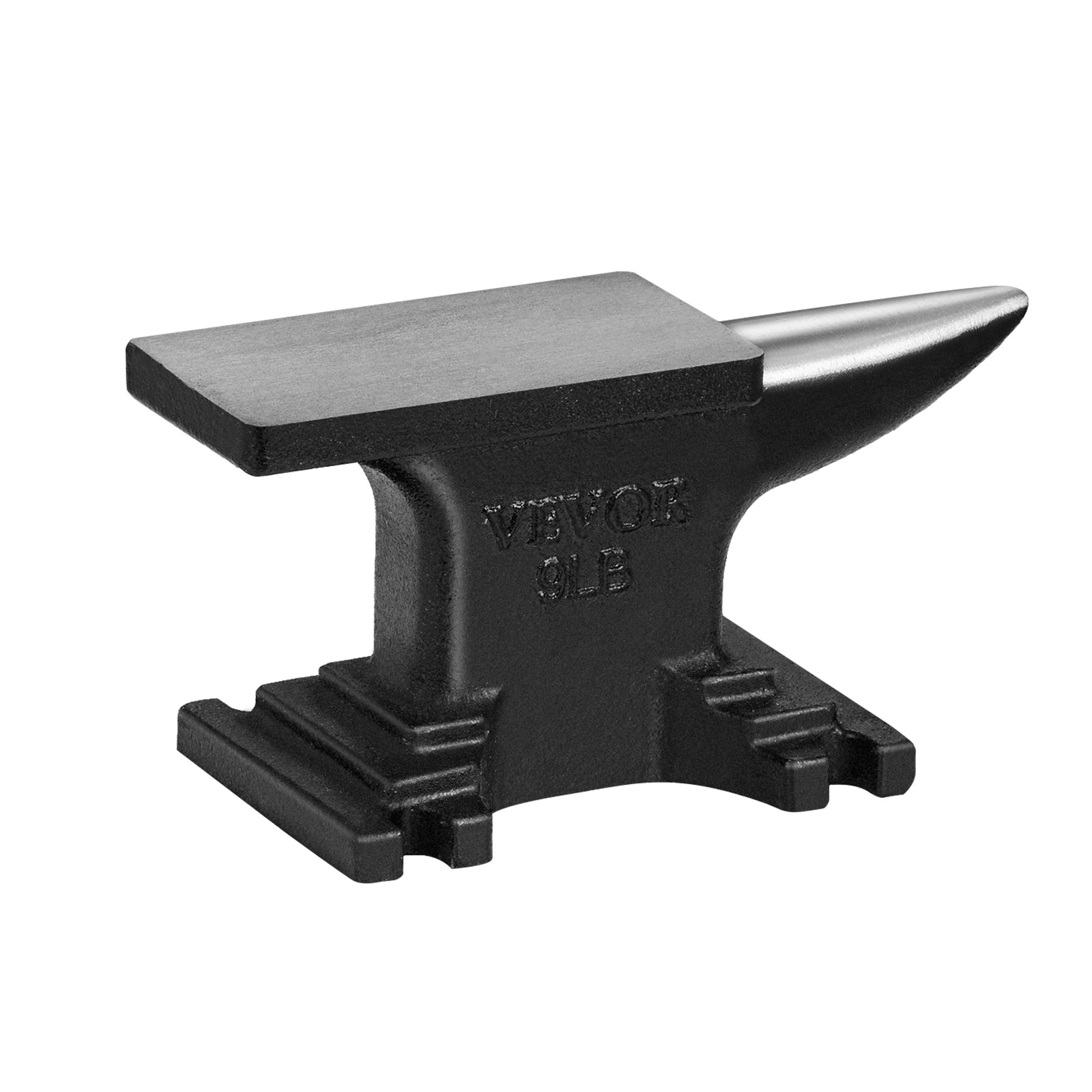 VEVOR Single Horn Anvil Cast Steel Anvil 8.8lbs Blacksmith for Forging Metalwork