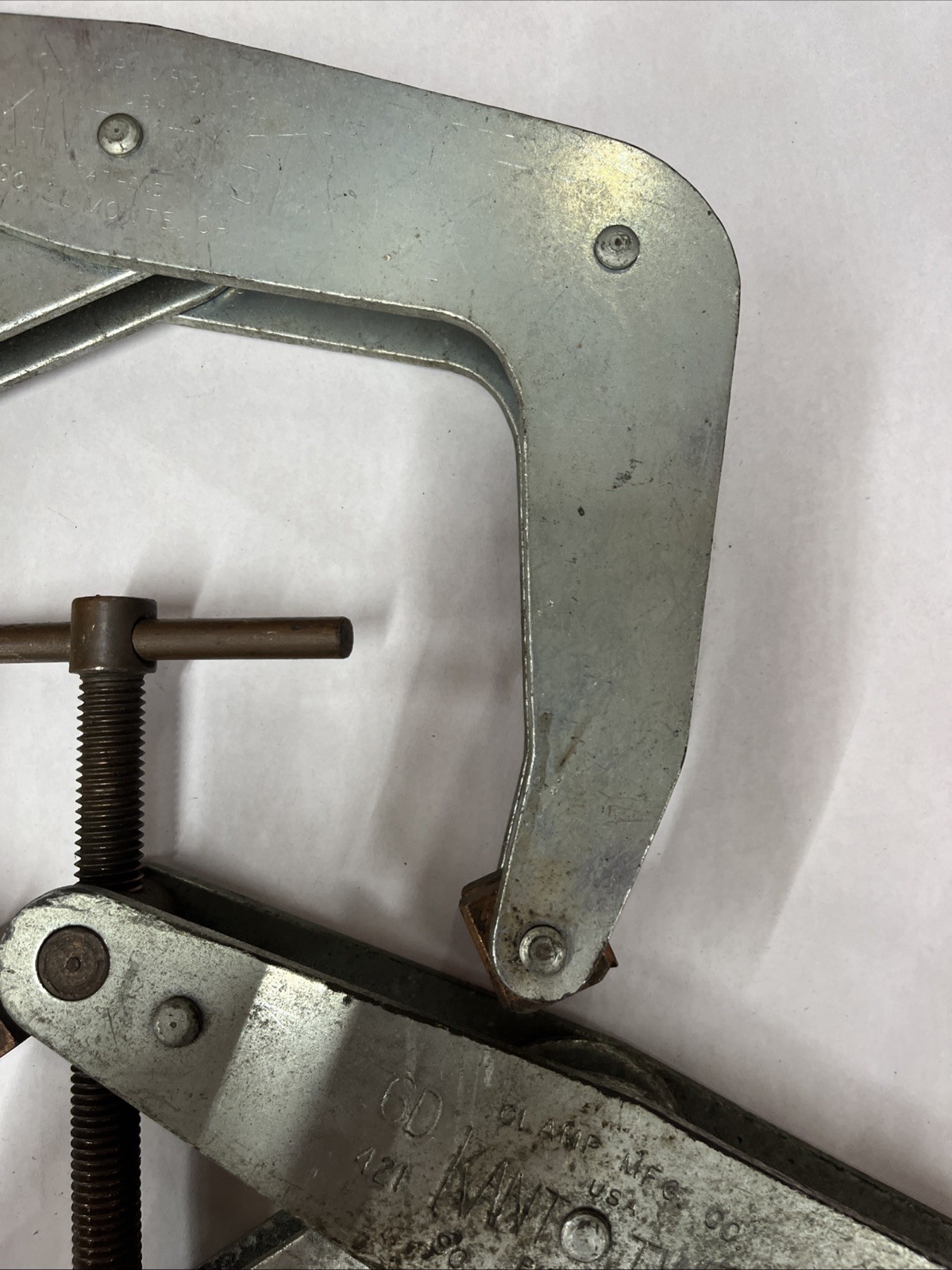 2-Vintage Kant Twist Clamp 6D Welding Clamp Copper Jaw #421 USA BUY IT NOW