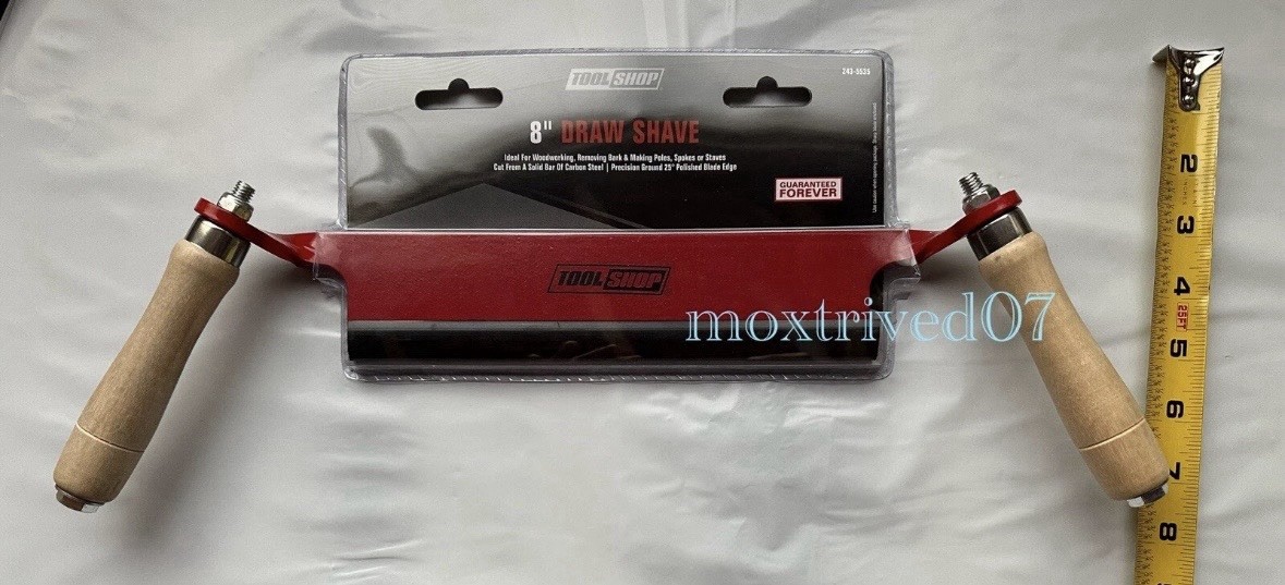 8″ Draw Shaver Straight Pull Knife Tree Debark Wood Work Witling Carving Turner