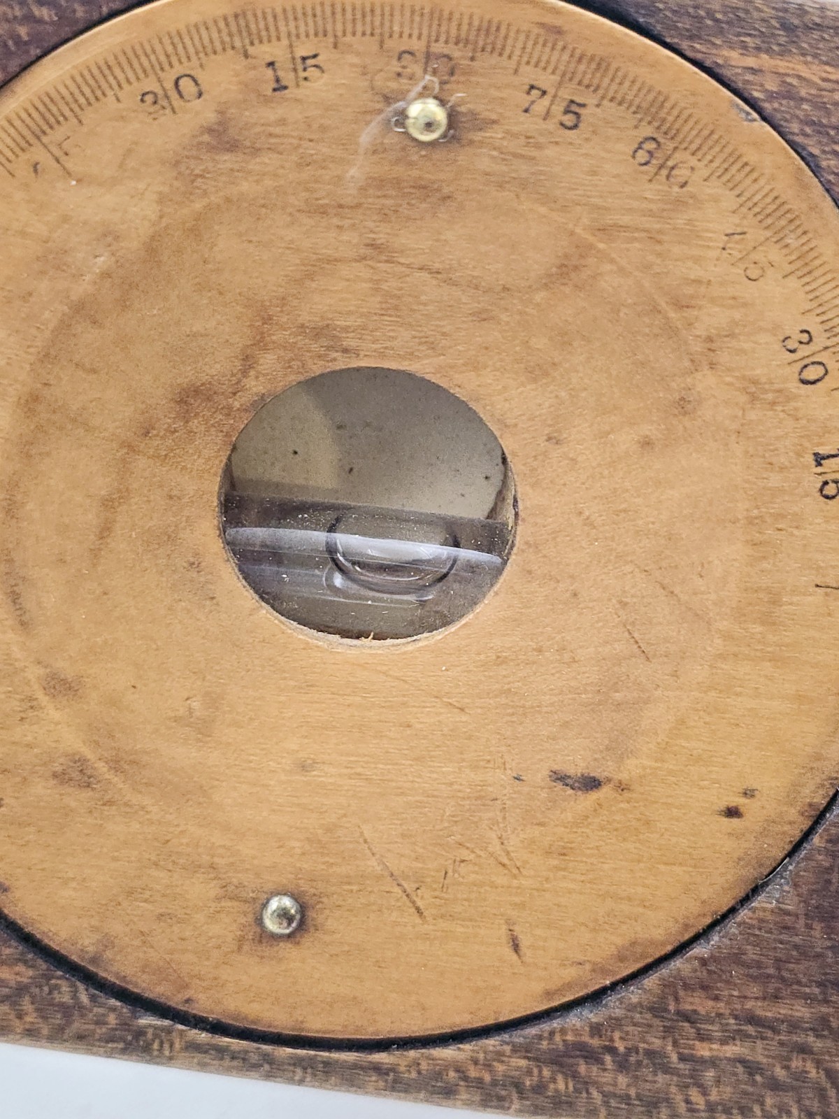 Antique Wood Pitch Level C.S. CO. 28″