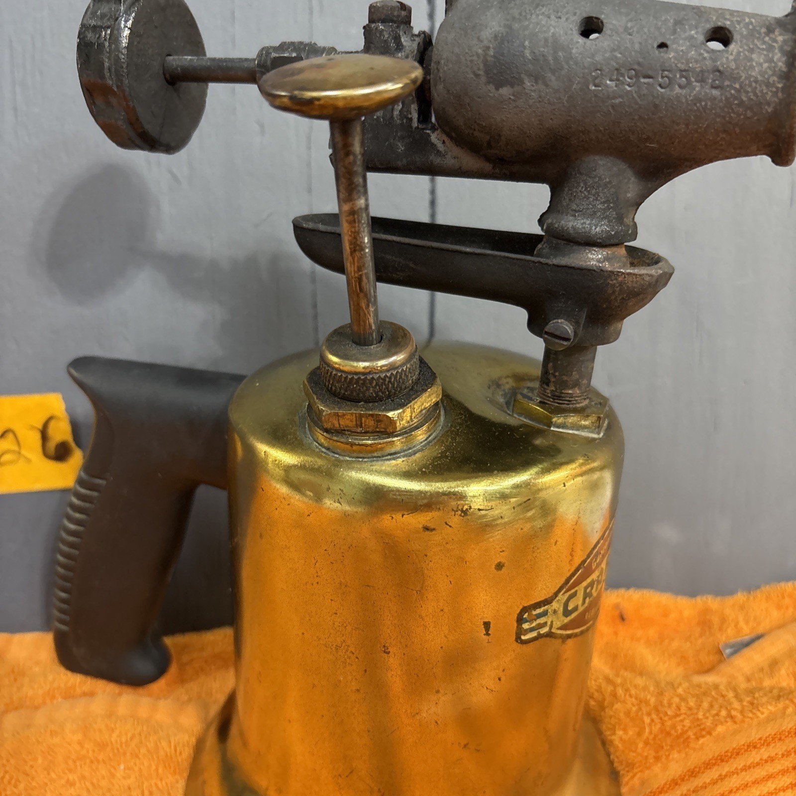 G-Vintage Brass Blow Torch Craftsman 1940’s #249-5542