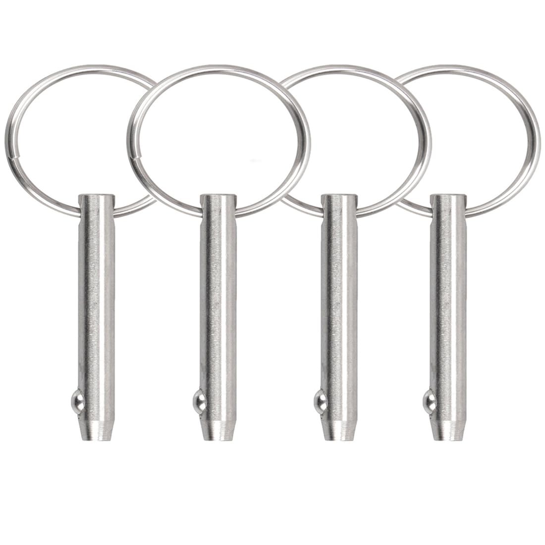 4 PCS 316 Stainless Steel Quick Release Bimini Top Pin 0.25×2.56 Inch