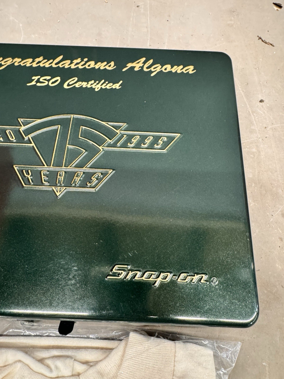 Vintage Snap-On 75th Anniversary Algona Iowa Toolbox 1920-1995 T-Shirt Tool Box