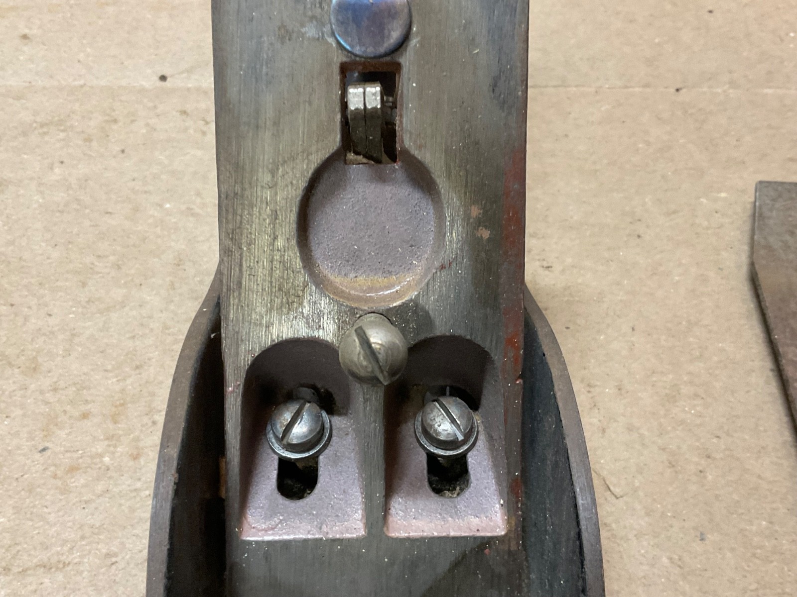 Antique Craftsman 10 Inch Wood Plane wavy sing song logo 1927-1929 before Sears