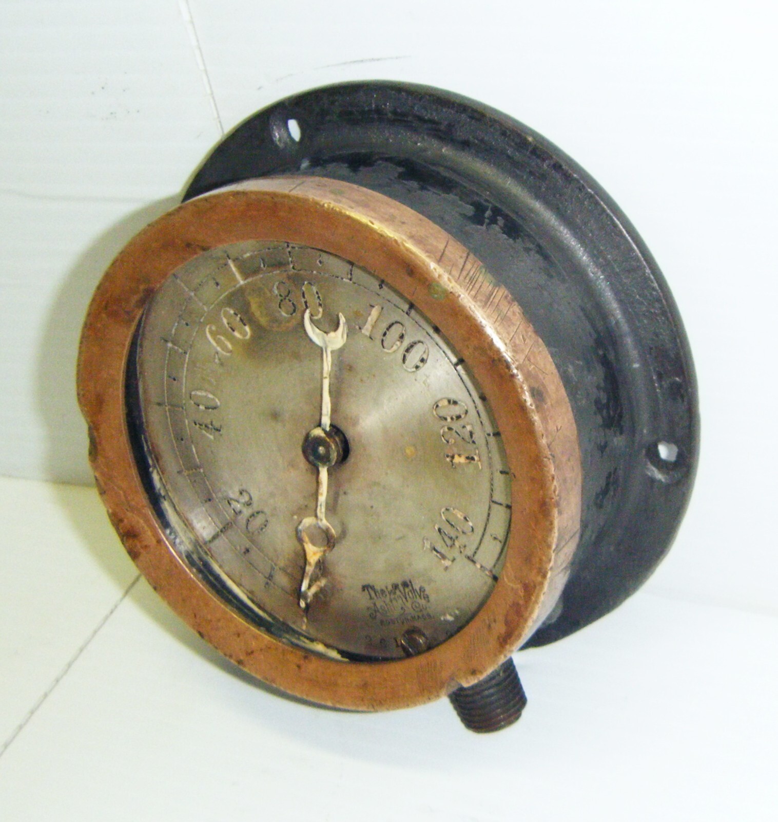 Vintage/Antique 1914 – The Ashton Valve Co. 4 in. Pressure Gauge No. 261 298
