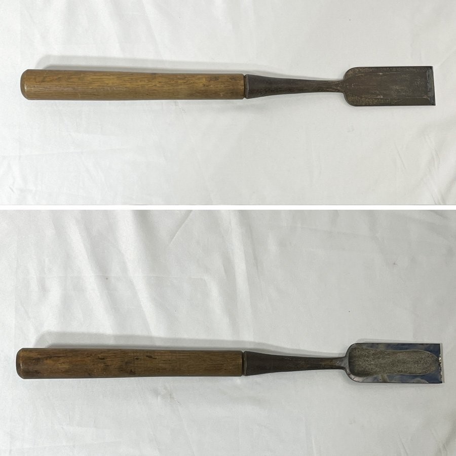 Vintage Japanese Ouchi Mortise Chisel 36mm Tataki Nomi 360mm Carpenter Tool