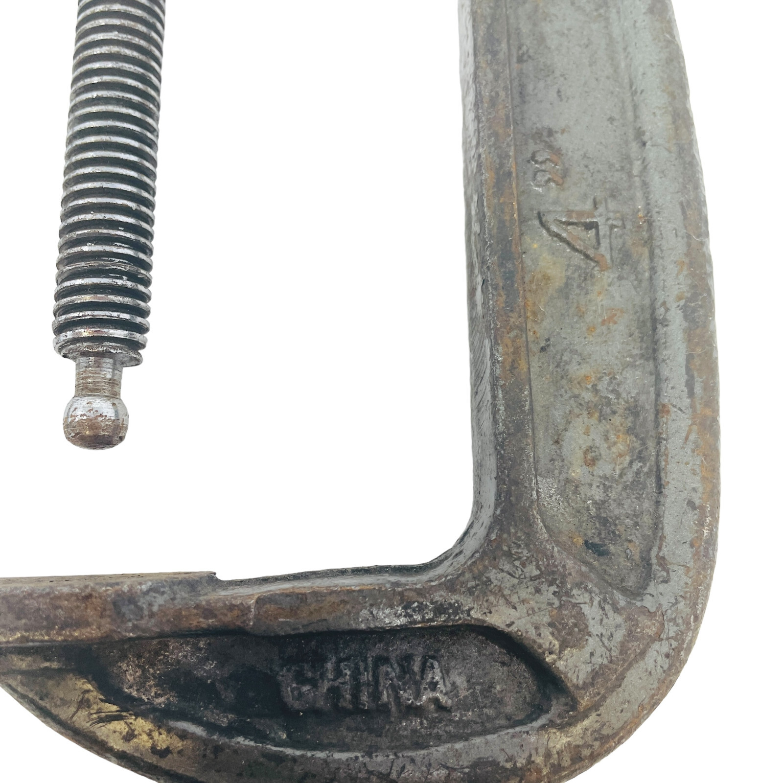 2 Pcs Vintage Drop Forged Heavy Duty Metal Handheld C-Clamp 3, 4 in Adjustable