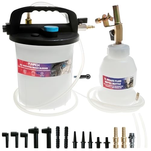 3L Vacuum Brake Bleeder Kit One Person Pneumatic Brake Fluid Bleeder Kit with