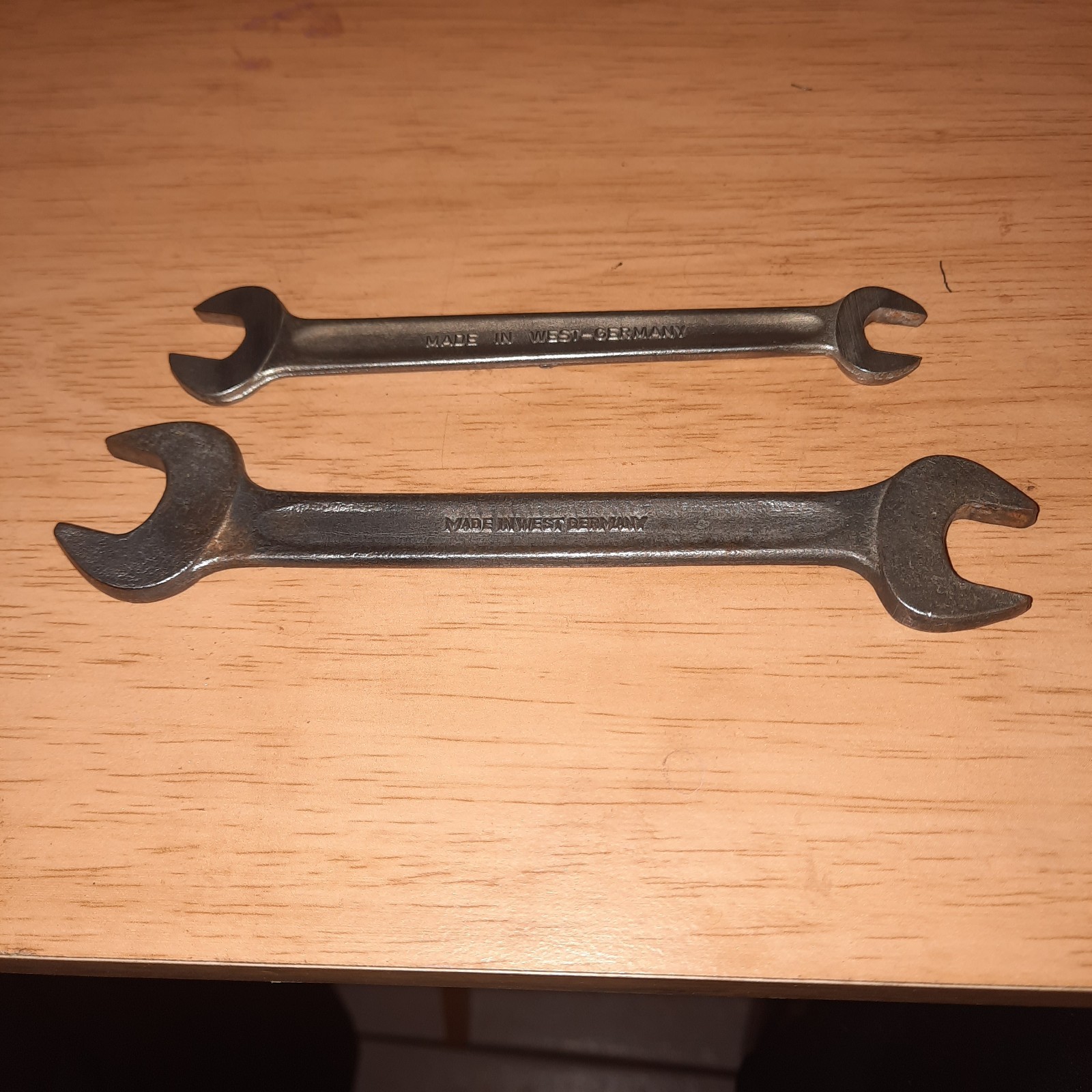 Vtg Wrenches. 2 PC. Made In West Germany. 1/2×9/16 & 11/32×5/16 Double Open End