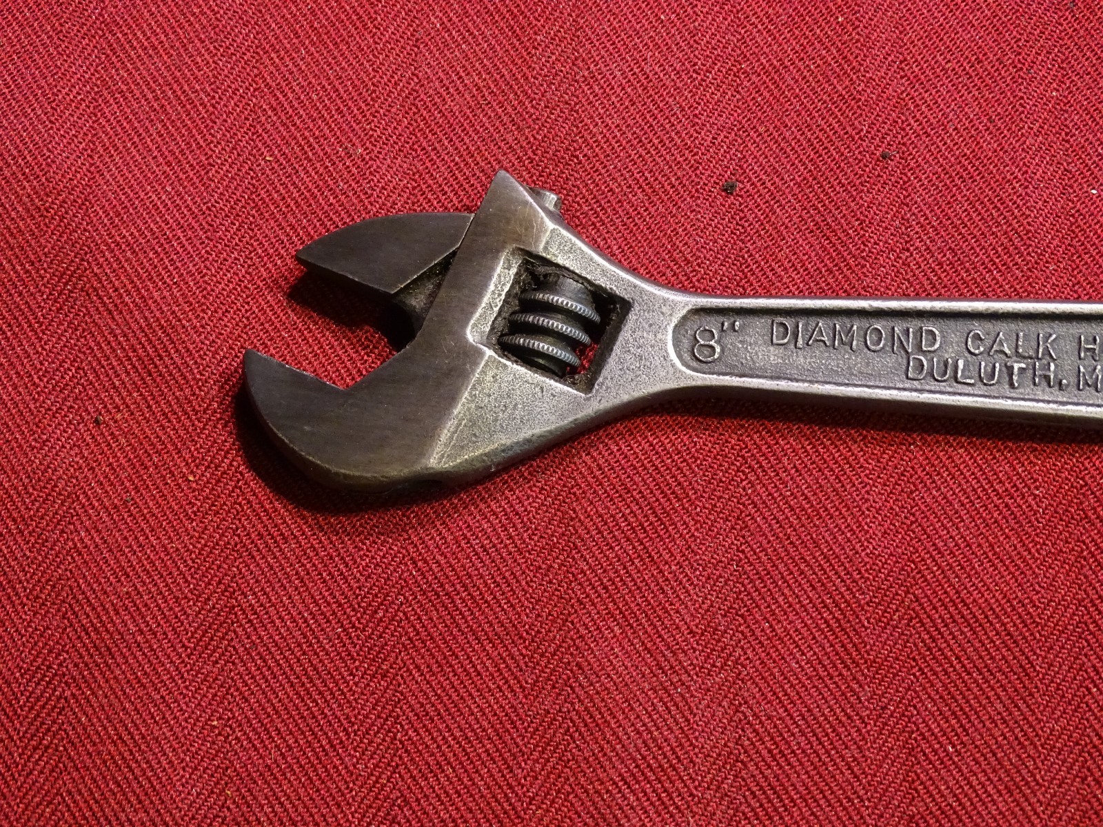 Diamond Calk Horseshoe 8″ Adjustable Wrench Crescent Style With 9/16″ Box End