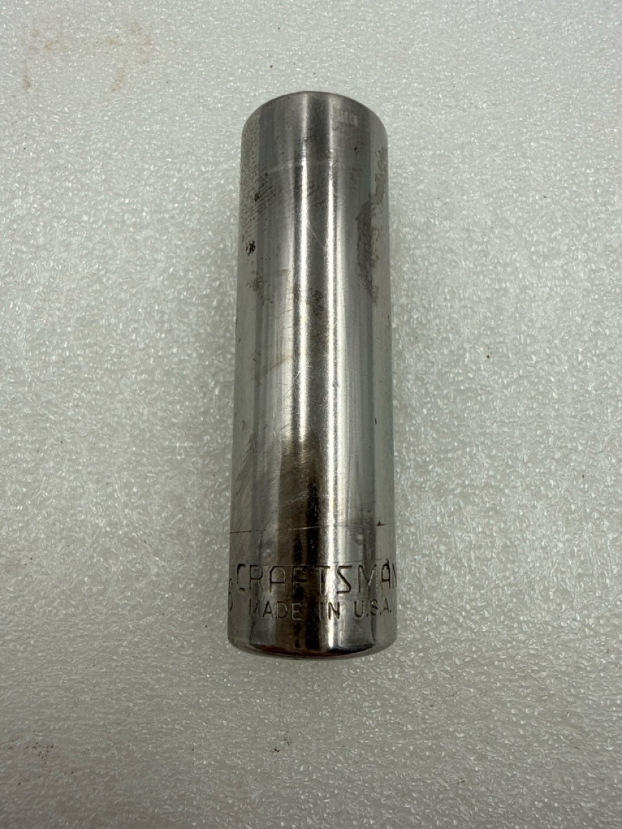 CRAFTSMAN 43578 G Series 7/16″ 1/4″ Drive 6 Point Deep Socket USA Vi (MI1077866)