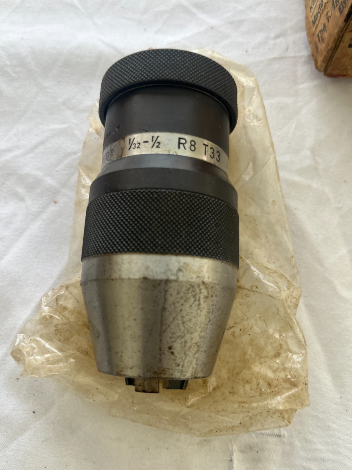 NOS VINTAGE RIDGID SUPREME No. R8 T33 1/2″ CAP Keyless Machinist CHUCK Germany