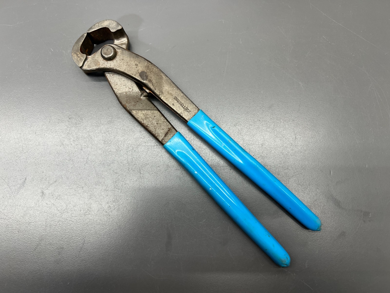 (Z) VINTAGE CHANNELLOCK 148-10 10″ END CUTTING PLIERS NIPPERS FARRIER – VGC USA