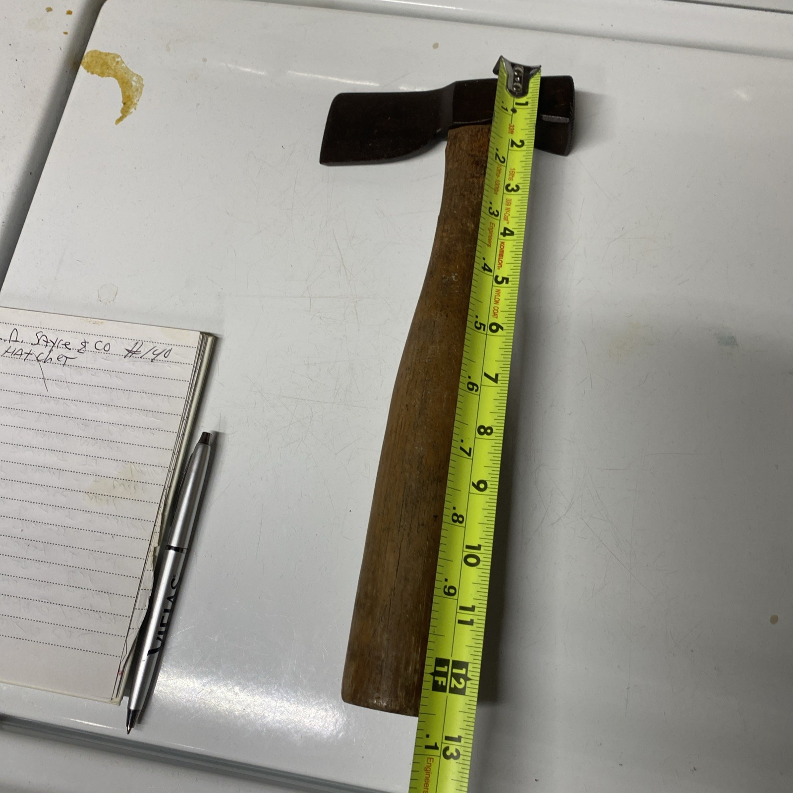 Vintage L.A. SAYRE CO. 140 ROOFING LATHING HATCHET NEWARK N.J.
