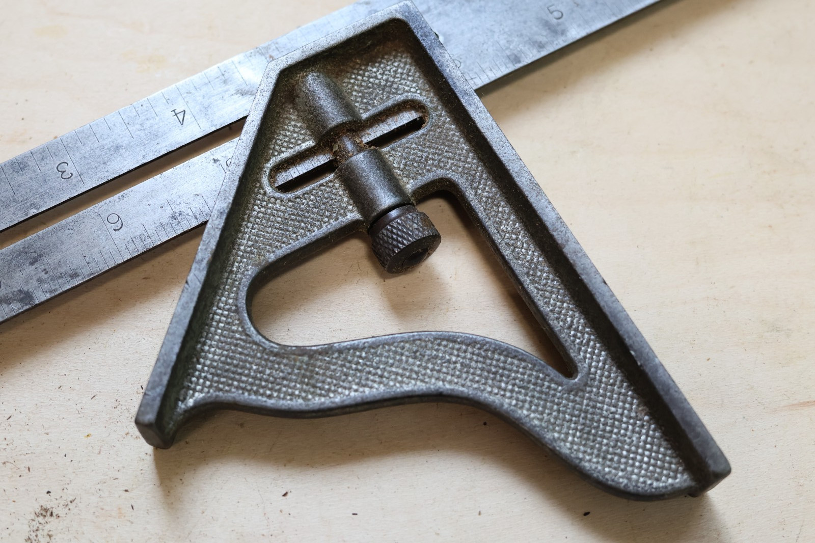 Vintage Stanley No. 21 Combination Square 12″ Pat No. 1984951 – Made in USA