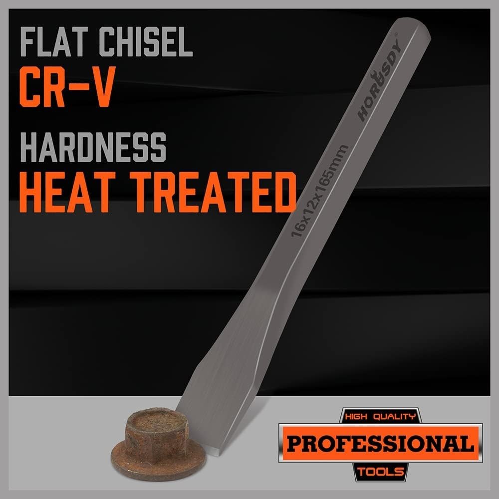 Versatile Heavy-Duty Chisel Set – 3 Sizes for Wood, Metal, and Masonry Crafts