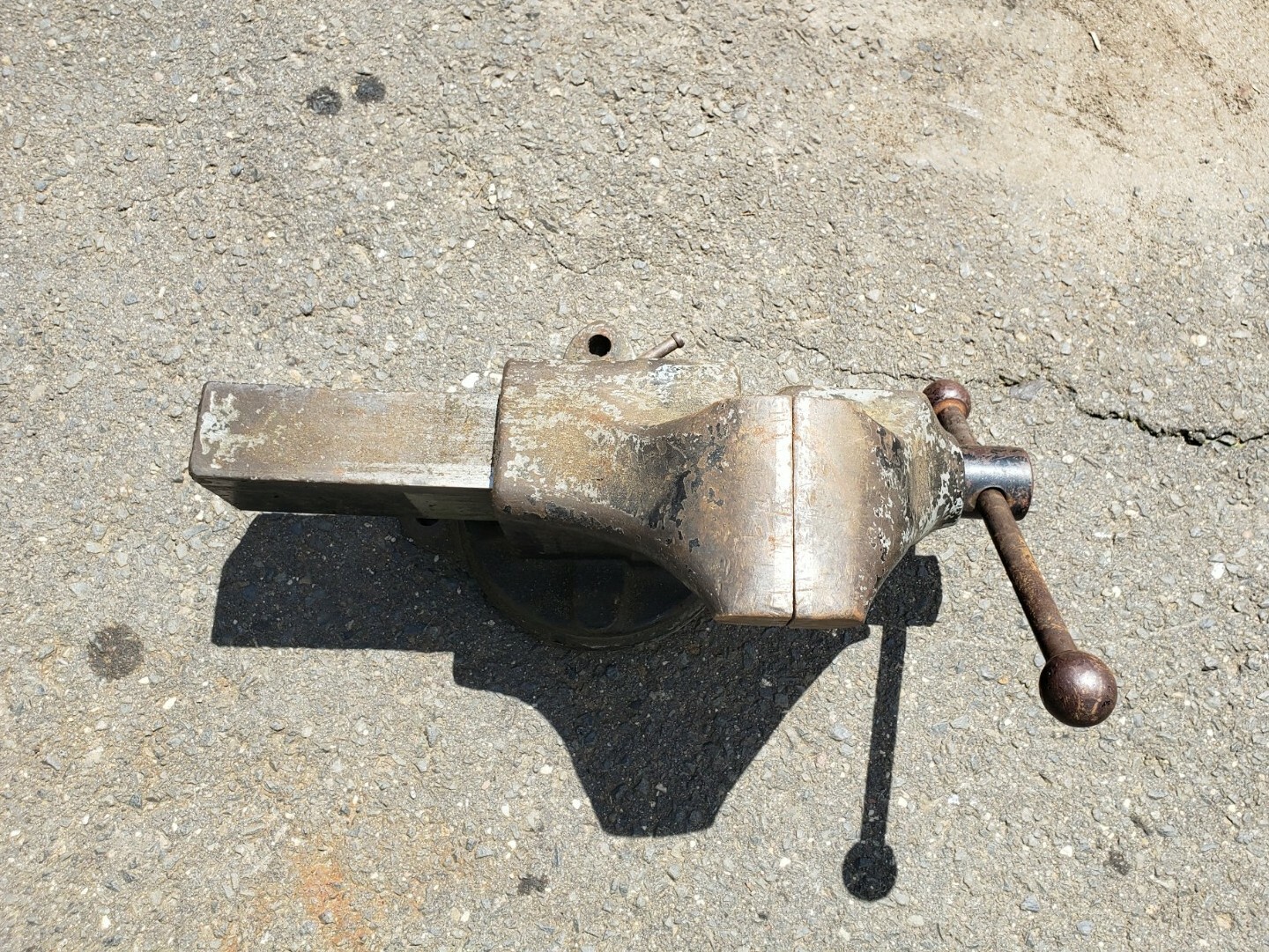 Vintage Hollands Eerie Pa 04 1/2 L Offset Vise
