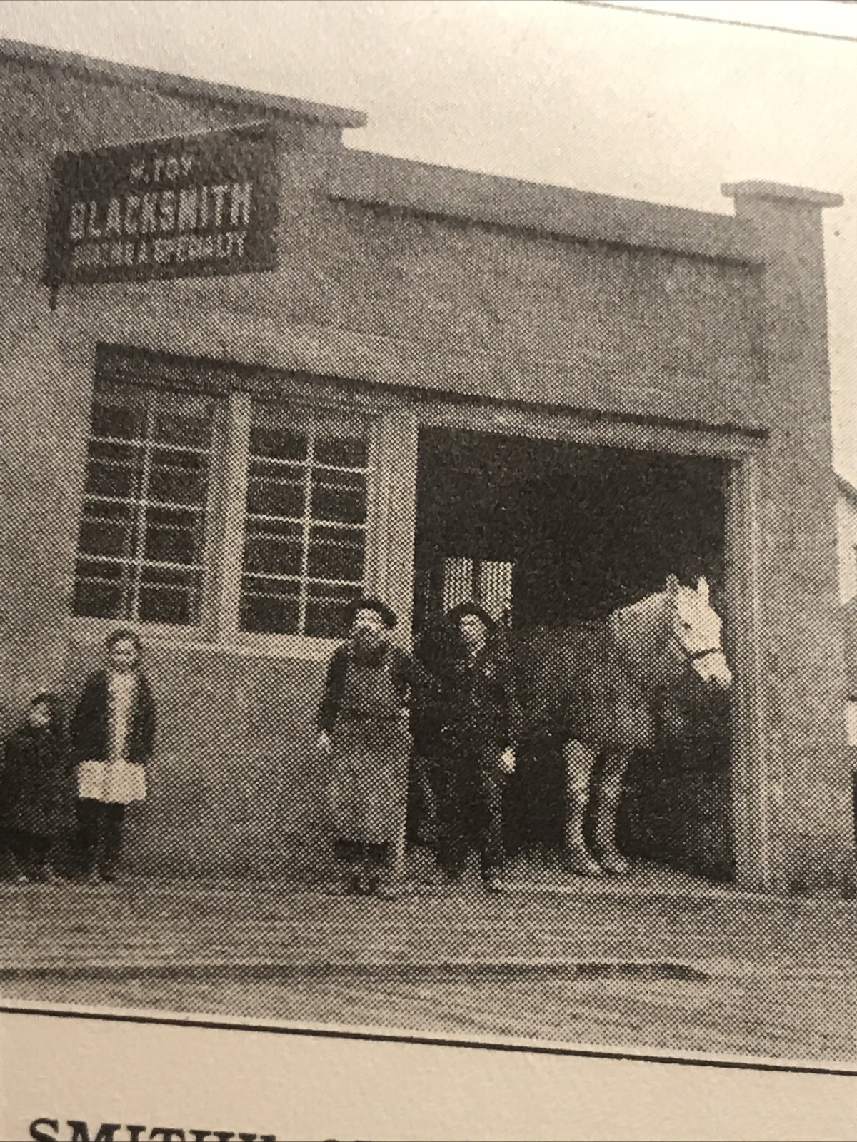 1913 Walter Toy Blacksmith Shop Picture Advertising – Washington State
