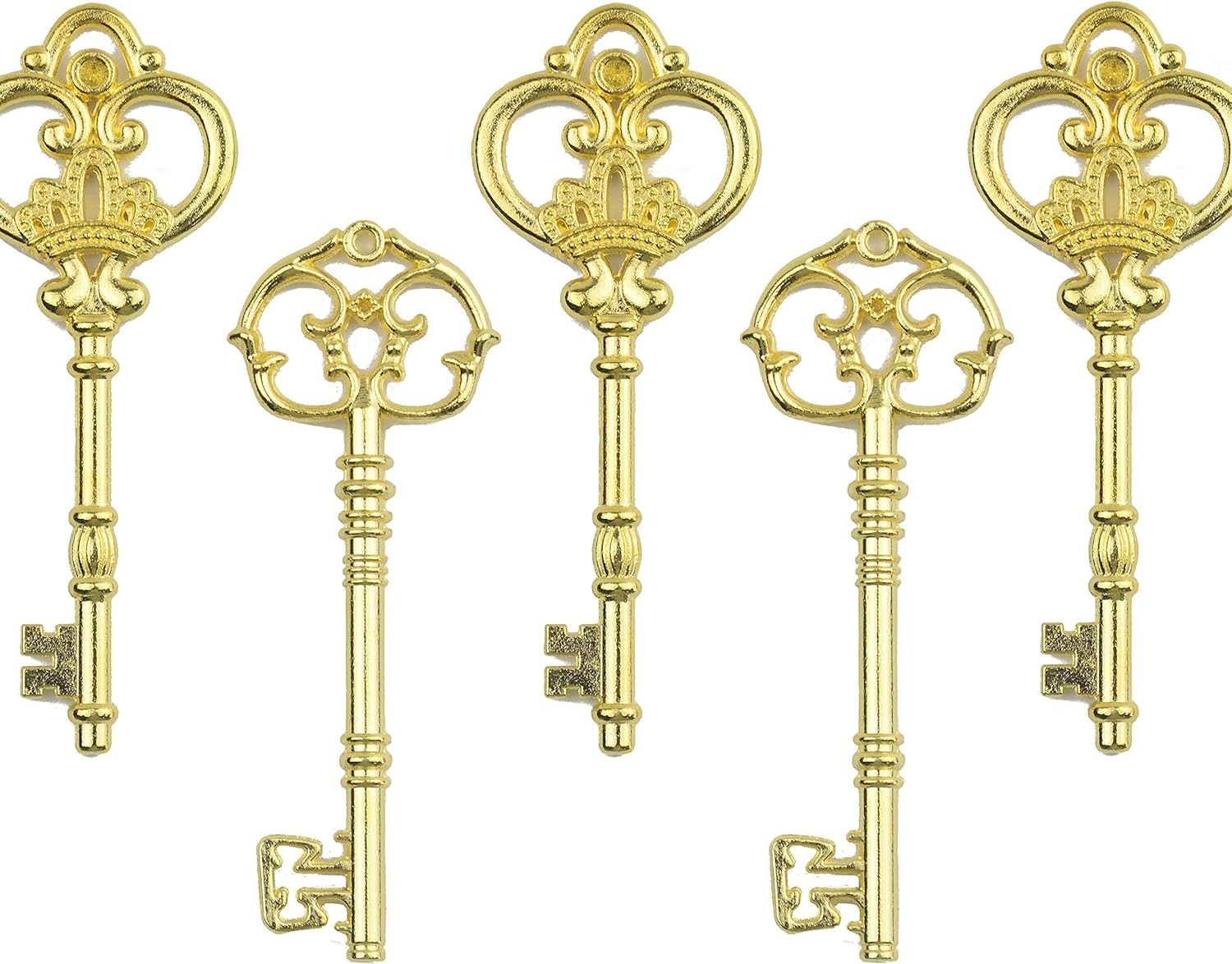 20 Extra Large Antique Skeleton Keys – Rustic Wedding Decor and Craft Charms