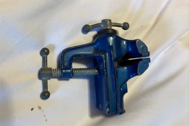Vintage Lintoy Small Vise Made in Hong Kong Works