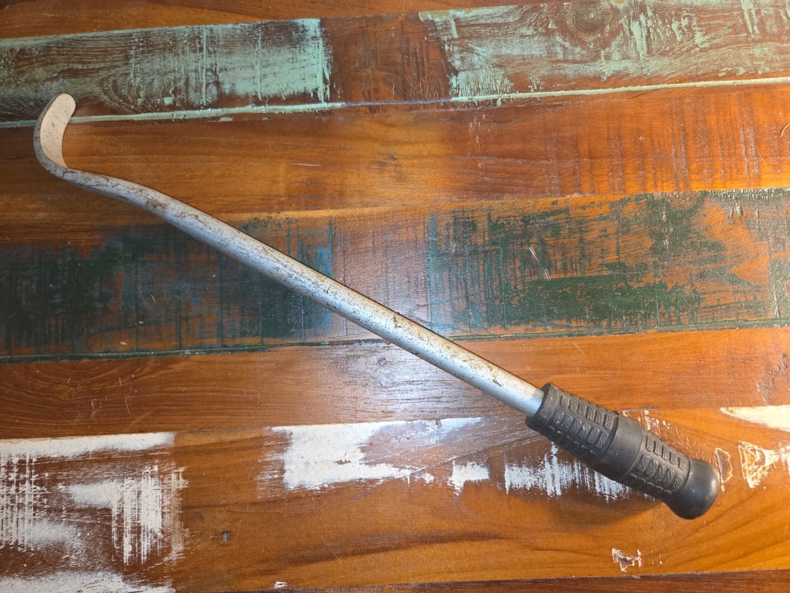 Vintage Ken-Tool T-70 Tire Spoon Iron Lever Pry Bar 18″ Akron OH Made In USA