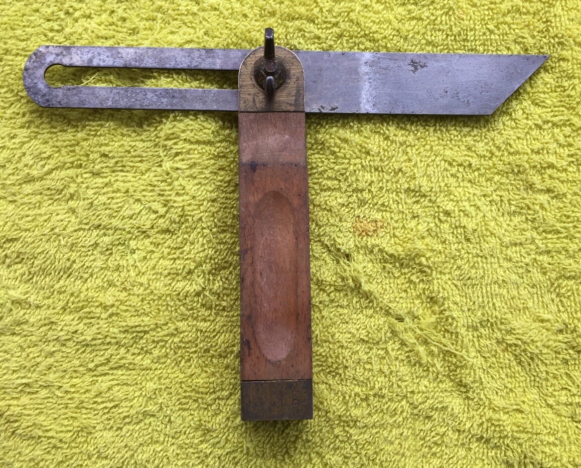 VINTAGE STANLEY No. 25 T-B SLIDING T- BEVEL WITH 8 INCH BLADE