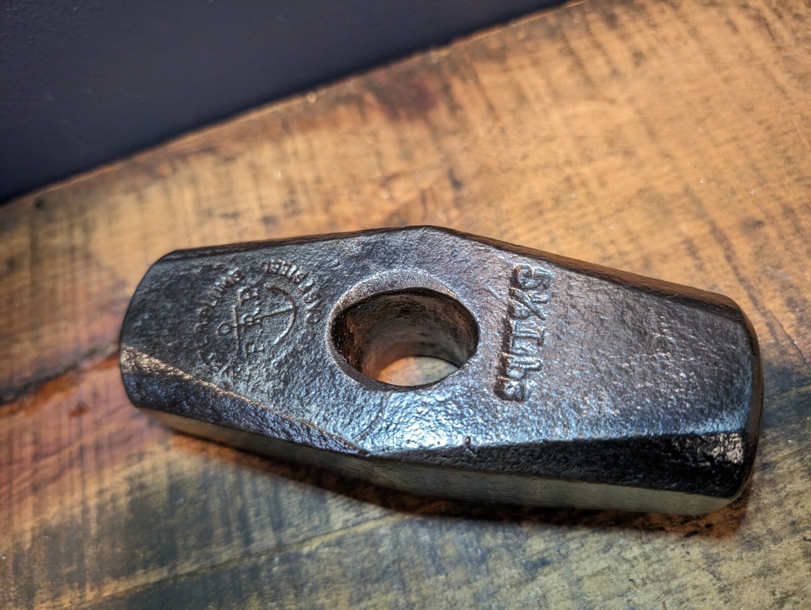 WW2 Battleship Missouri Sledge Hammer Head Fayette R. Plumb Anchor Logo 5.5 Lbs