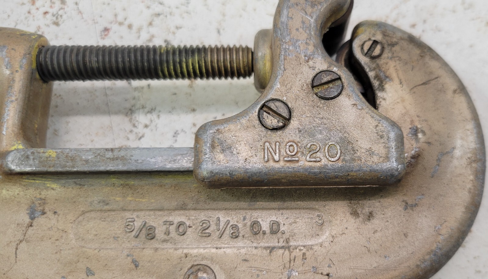 *PV7) Vintage Rigid Ridgid 5/8″ to 2-1/8″ Pipe Cutter No. 20 Made in USA