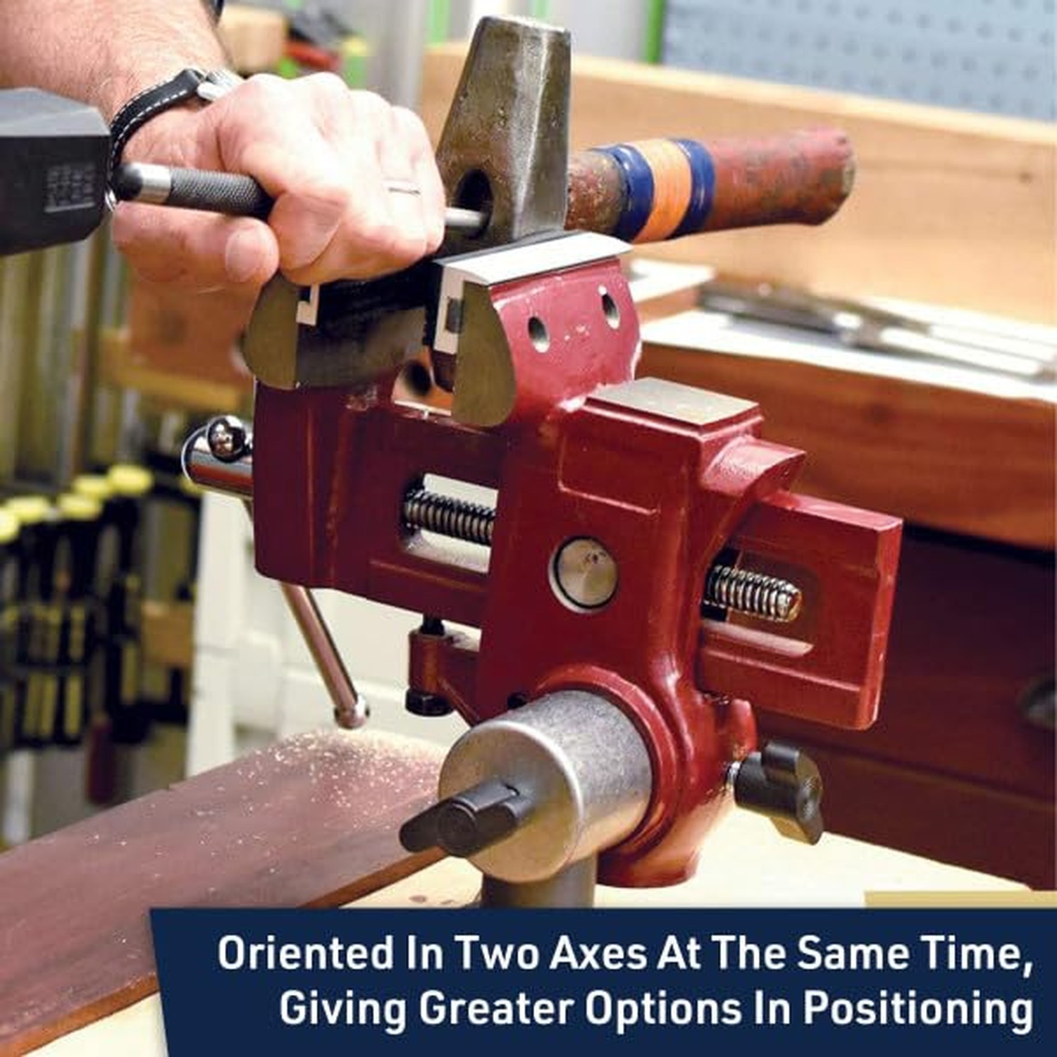 Ultimate Versatile Work Bench Vise – Table Vise with 2 Axes of Rotation – 4.5…