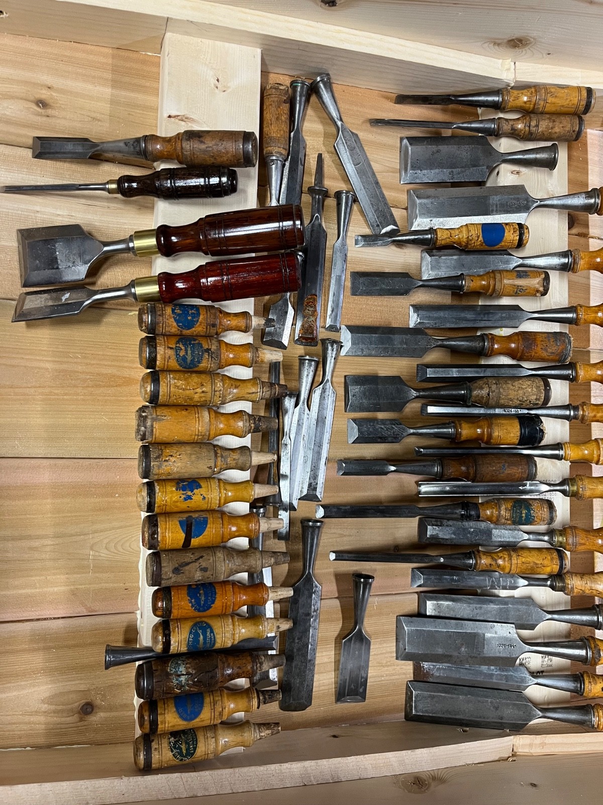 vintage swedish chisel lot. e a berg