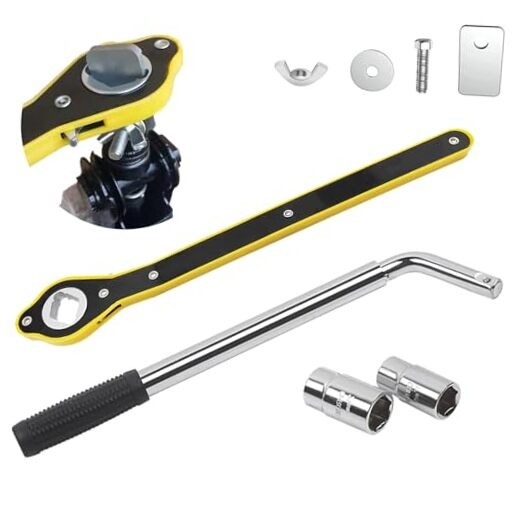 4PCS Car Wrench Set,14-20Inch Telescoping Lug Nut Wheel Wrench with Standard