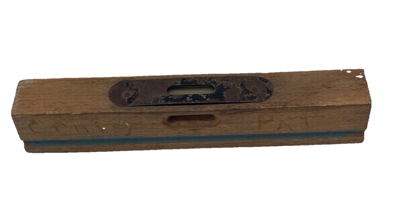 Vintage Wooden 6″ Bubble Level Name Engraved On Side Unbranded